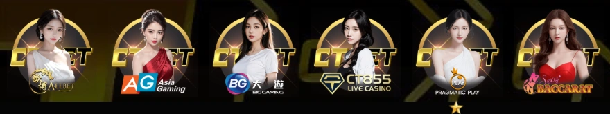 Live dealer tables at CTBET casino